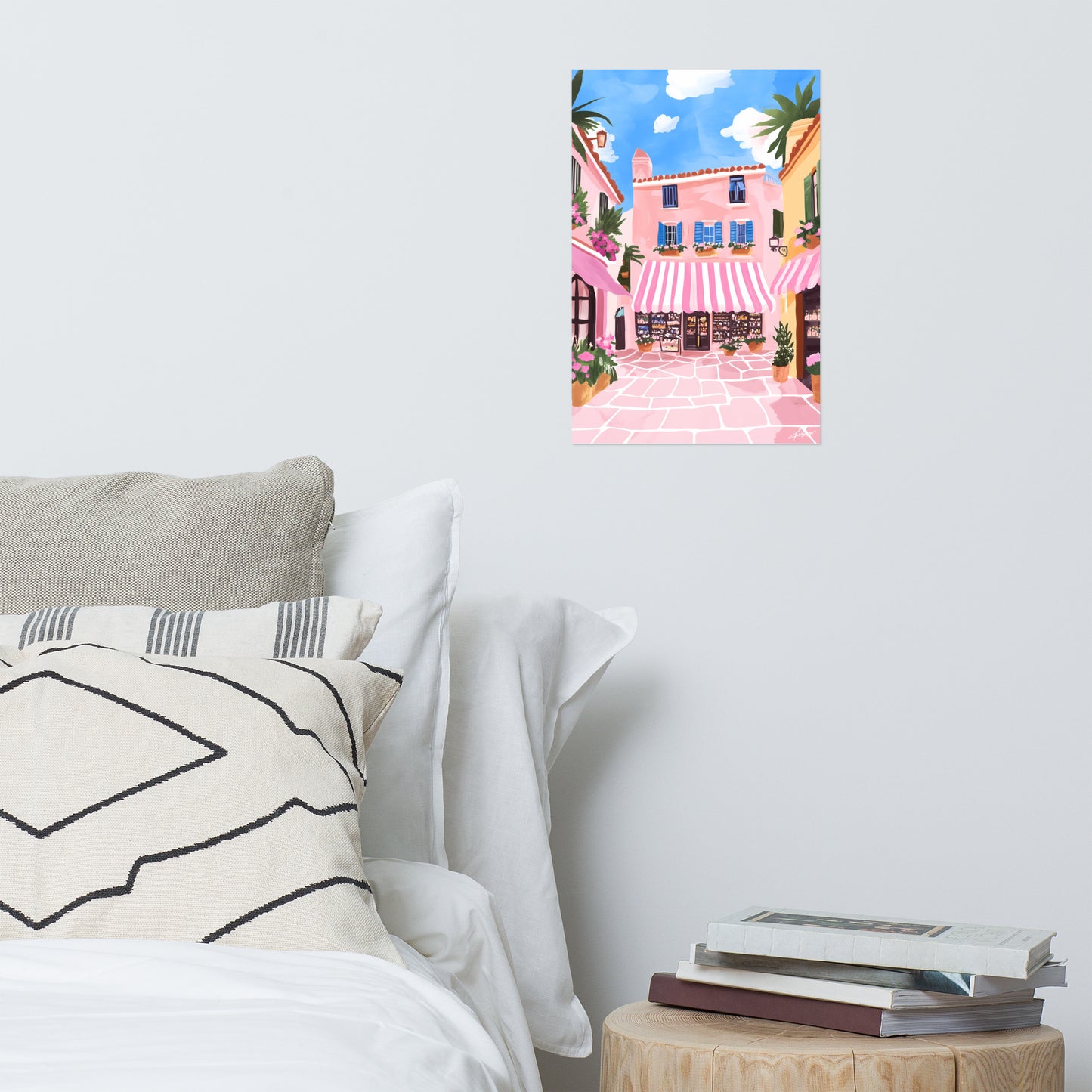 Saint-Tropez Charm – Illustration Poster