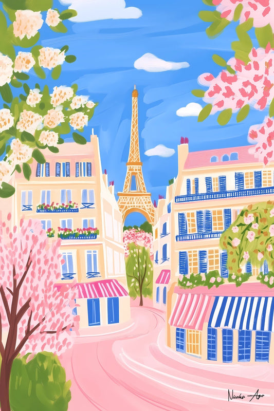 Pastel Paris Morning — Art Print