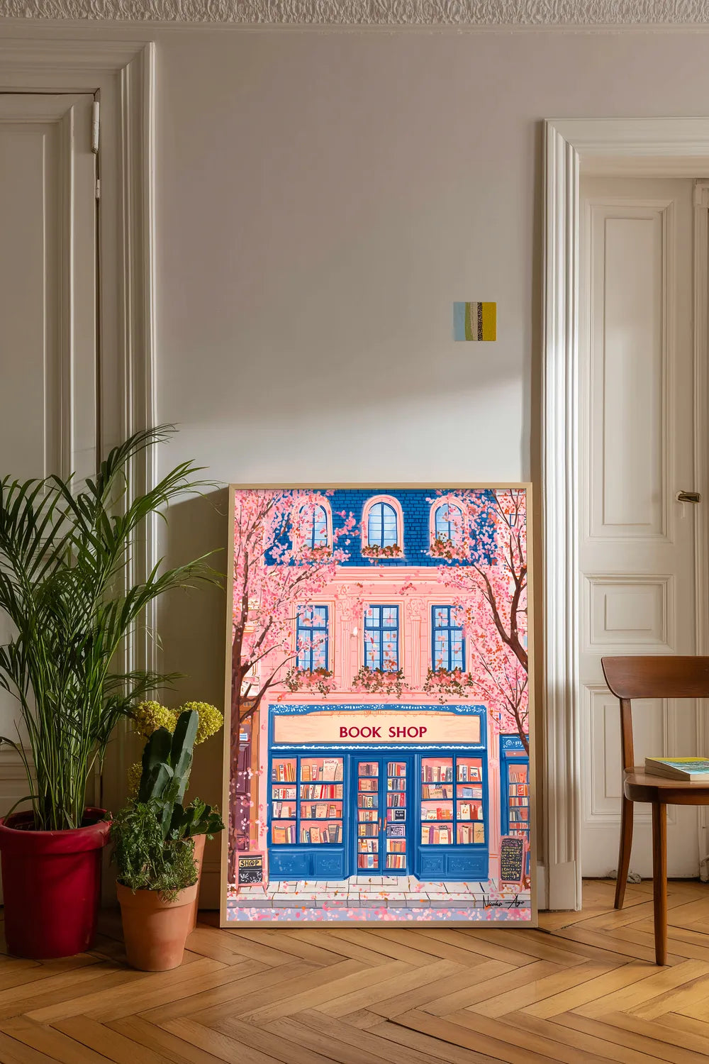 The Cherry Blossom Bookshop — Art Print